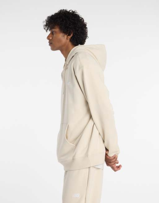 New Balance – Sport Essentials – Kapuzenpullover aus French Terry in Beige, 2 von 4