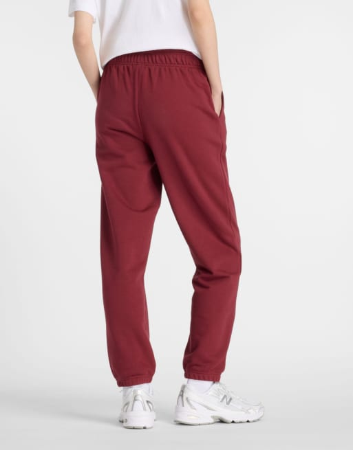 New Balance - Sport Essentials - Pantalon de jogging en tissu éponge - Bordeaux, 4 de 4