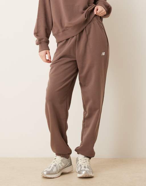 New Balance - Sport Essentials - Pantalon de jogging en tissu éponge - Marron, 2 de 5