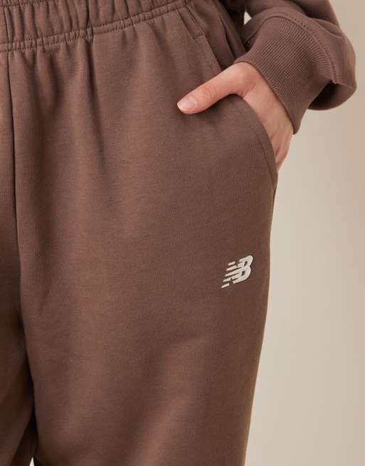 New Balance - Sport Essentials - Pantalon de jogging en tissu éponge - Marron, 3 de 5