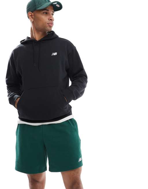 New Balance - Sport Essentials - Pantaloncini da 7" in spugna color verde, 3 di 5