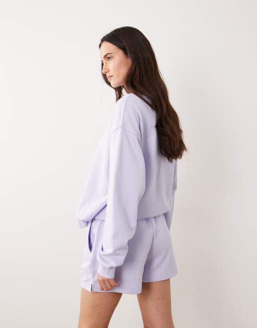 New Balance - Sport Essentials - Short van badstof in violet, 3 van 5