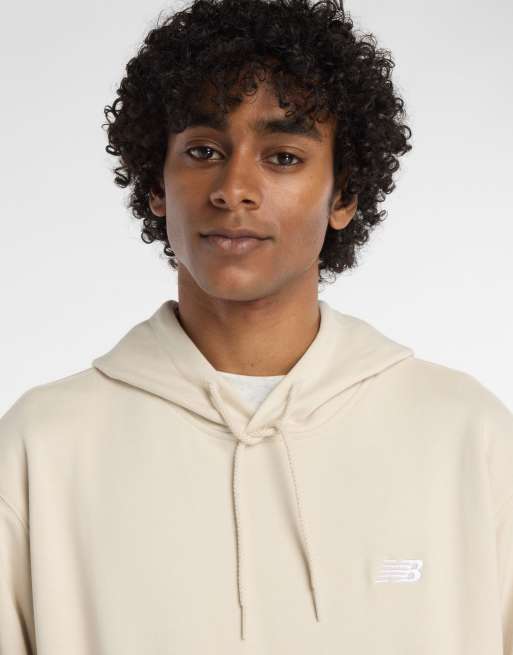 New Balance - Sport Essentials - Sweat à capuche en tissu éponge - Beige, 3 de 4