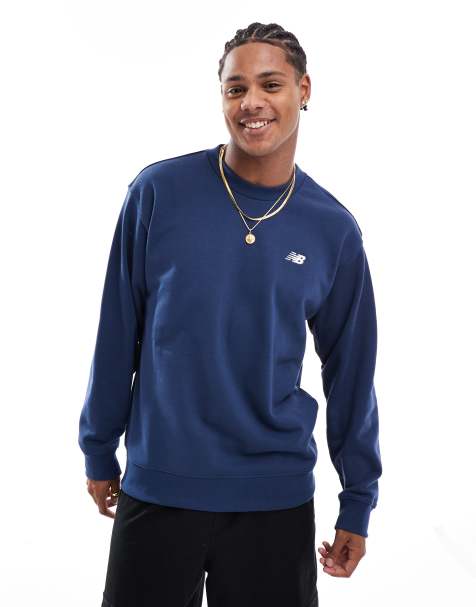 New Balance - Sport Essentials - Sweat ras de cou en tissu éponge - Bleu - view 1