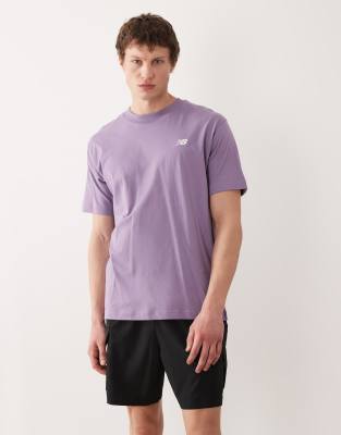 New Balance - Sport Essentials - T-shirt en coton - Violet