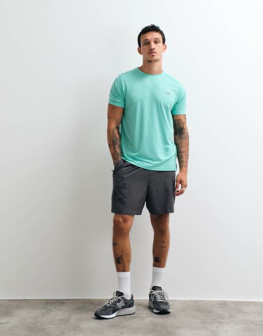 New Balance Sport Essentials t-shirt i grönt, 3 av 10
