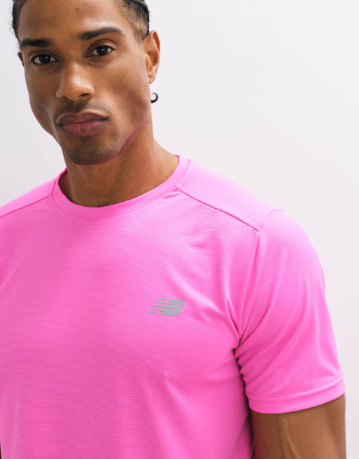 New Balance - Sport Essentials - T-shirt rosa acceso, 4 di 5