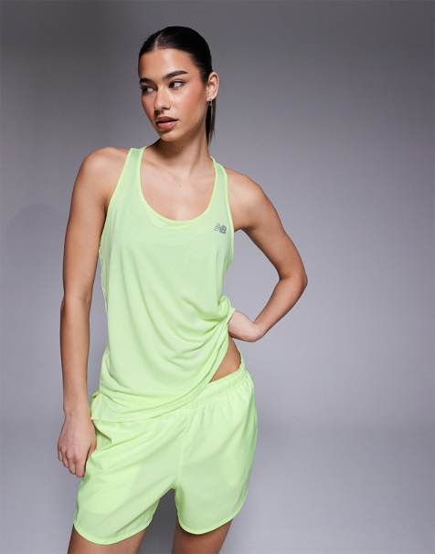 New Balance - Sport Essentials - Tanktop in neongeel - view 1
