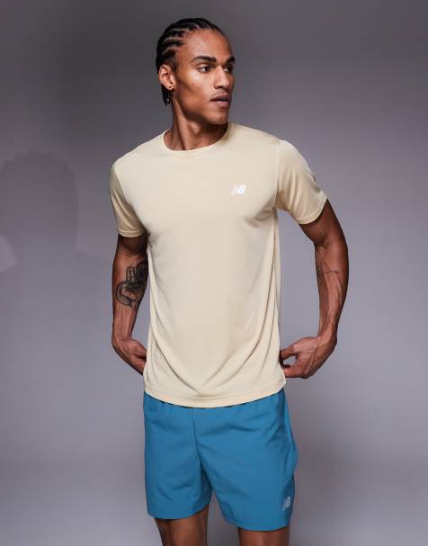New Balance Sport Essentials utility t-shirt in light brown