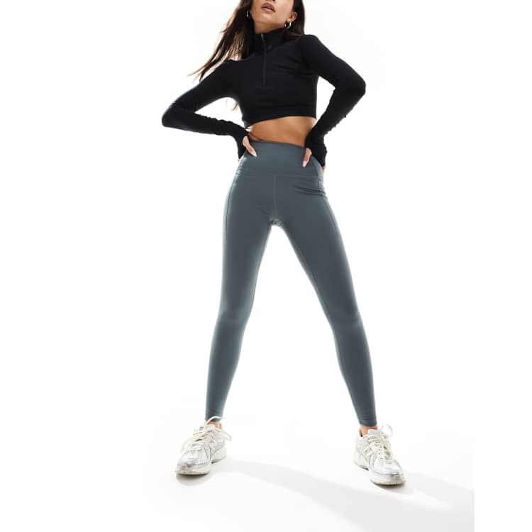 パピエ　Hope you like leggins/grey High Waisted Leggings Dream Grey With Stardust Silver – Wear