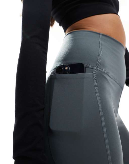 New Balance sport harmony high rise leggings with pocket in gray, 3 of 5