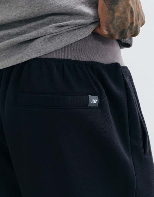 New Balance Sport legacy pantaloni in piqué blu notte, 4 di 5