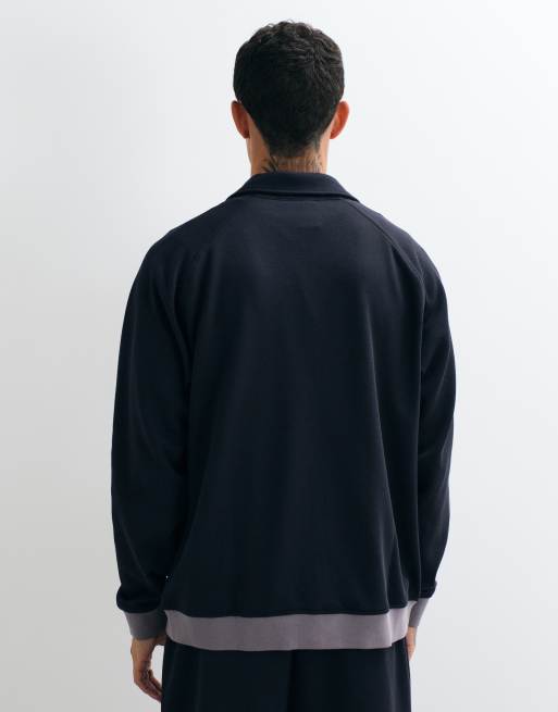 New Balance Sport legacy pique jacket in dark night, 4 of 5