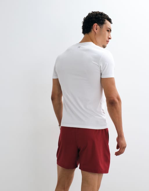 New Balance Sport-Shorts Essential 5 Inch in Burgunderrot, 5 von 5