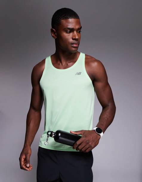 New Balance Sport singlet in bright green - view 1