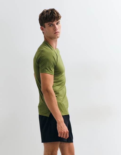 New Balance sportowy T-shirt essential w kolorze khaki, 3 z 5