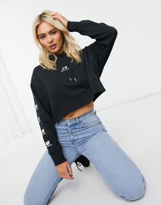 new balance cropped hoodie