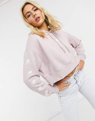 new balance cropped hoodie