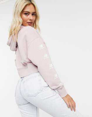 new balance cropped hoodie