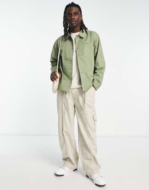 New Balance State coach jacket in khaki green