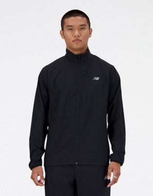 New Balance Stretch woven jacket in black