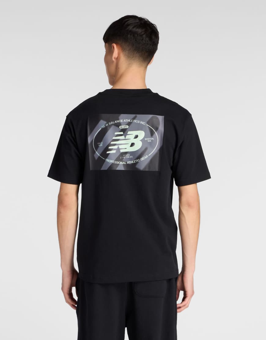 Strukturiertes T-Shirt in Schwarz Schwarz XS