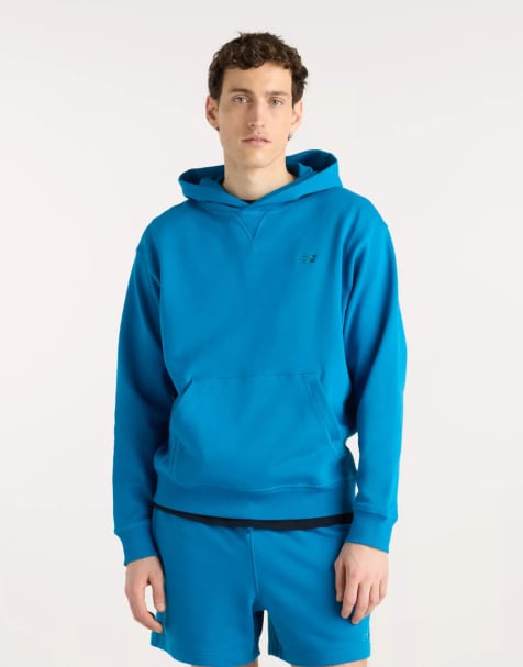 New Balance - sudadera con capucha de felpa francesa Athletics en north sea - view 1