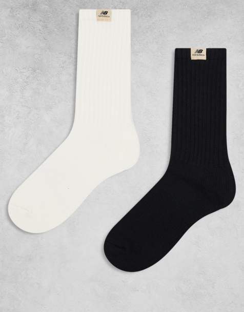 New Balance – Svarta och vita strumpor med logga, 2-pack - view 1