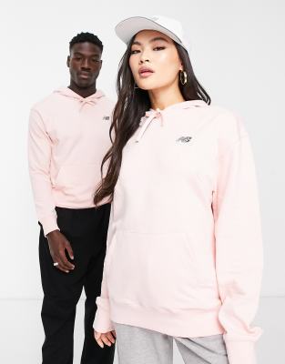 New Balance Unisex logo hoodie in pink - ASOS Price Checker