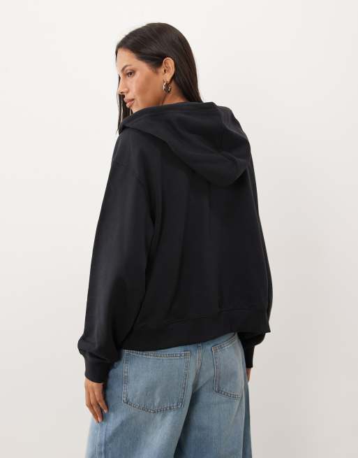 New Balance sweat à capuche zippé intégral en molleton éponge noir, 4 de 4