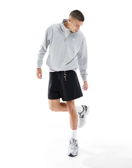New Balance – Szara bluza z suwakiem pod szyją, 4 z 4