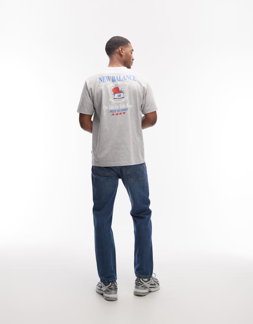 New Balance – Szary T-shirt z napisem Lobster Roll, 2 z 5