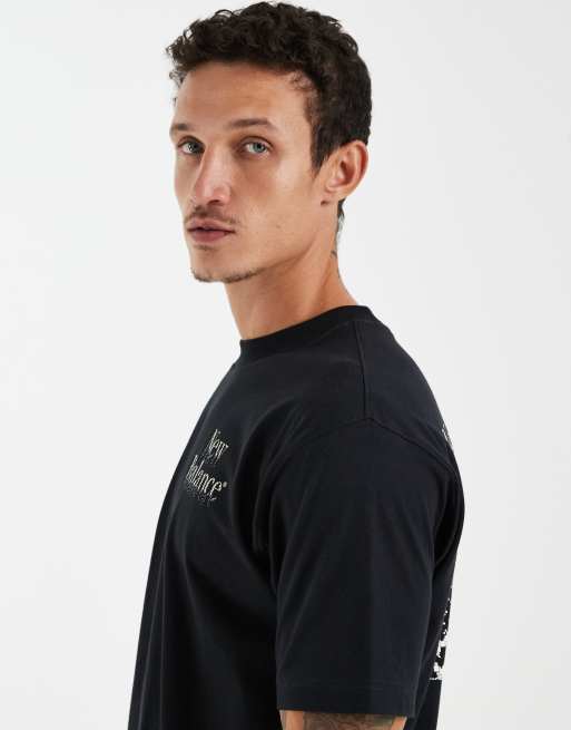 New Balance - T-shirt à motif mains - Noir, 3 de 5
