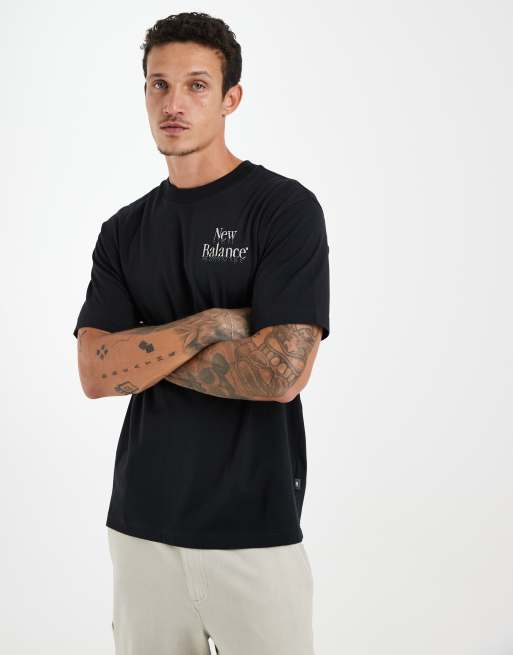 New Balance - T-shirt à motif mains - Noir, 4 de 5