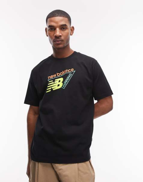 New Balance - T-shirt classique avec logo tricolore - Noir - view 1