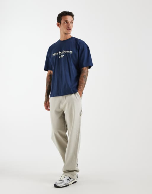 New Balance - T-shirt de sport - Bleu marine, 2 de 5
