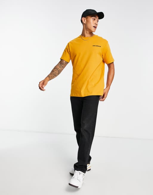 New Balance - T-shirt gialla con logo lineare , 3 di 4