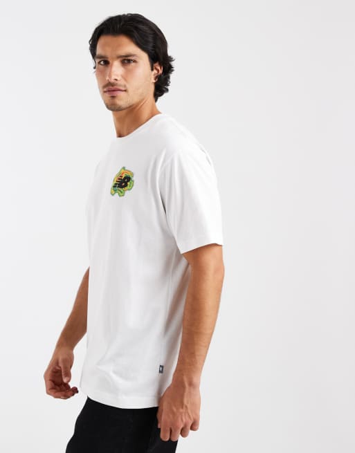 New Balance T-shirt met heatmapgraphic en motion in wit, 3 van 5