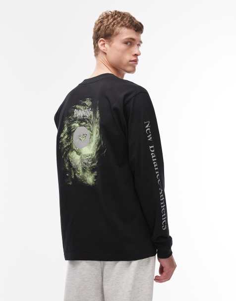 New Balance - T-shirt met lange mouwen in zwart - view 1