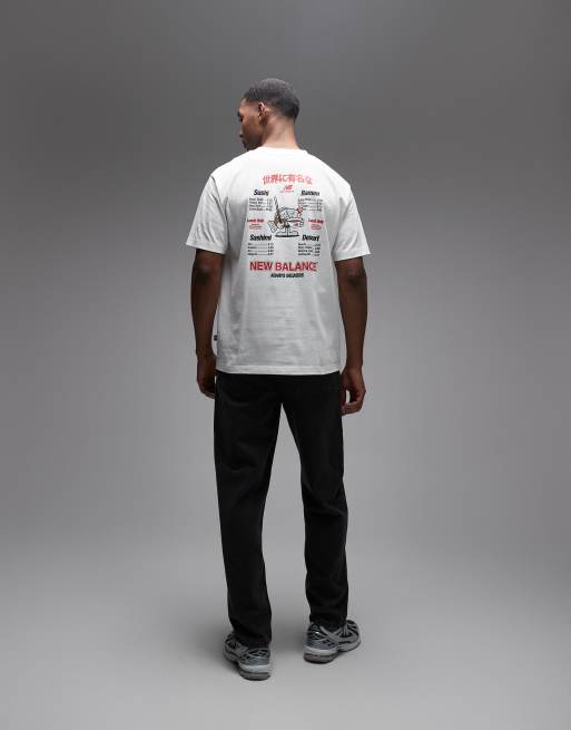 New Balance - T-shirt met Ramen-print in wit, 2 van 5