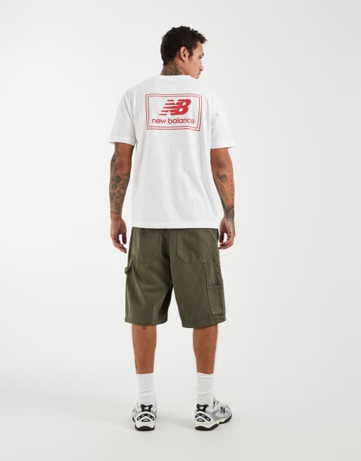 New Balance T-Shirt mit Weblabel in Weiß, 3 von 5