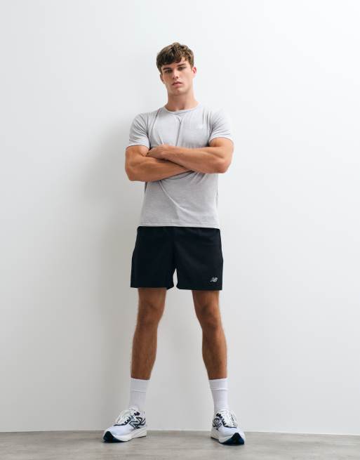New Balance t-shirt sportiva essenziale utility grigia, 2 di 5