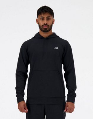 New Balance Tech knit hoodie in black
