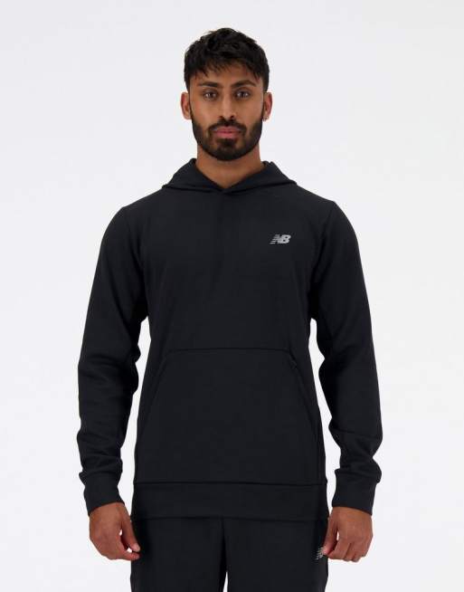 New Balance Tech knit hoodie in black