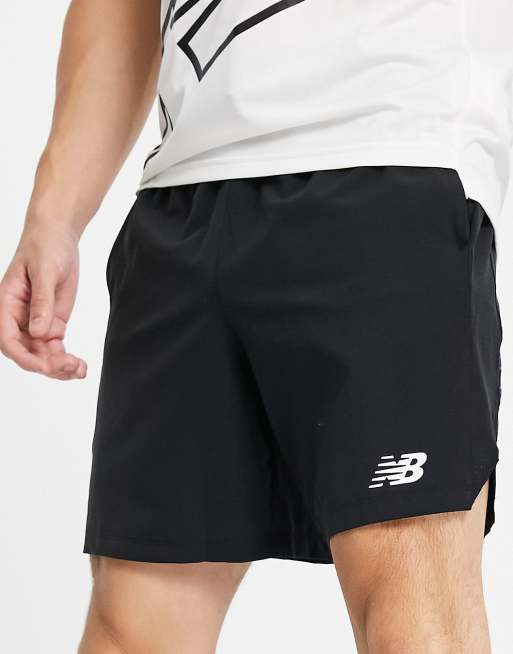 New Balance Tenacity 7 inch shorts in black | ASOS