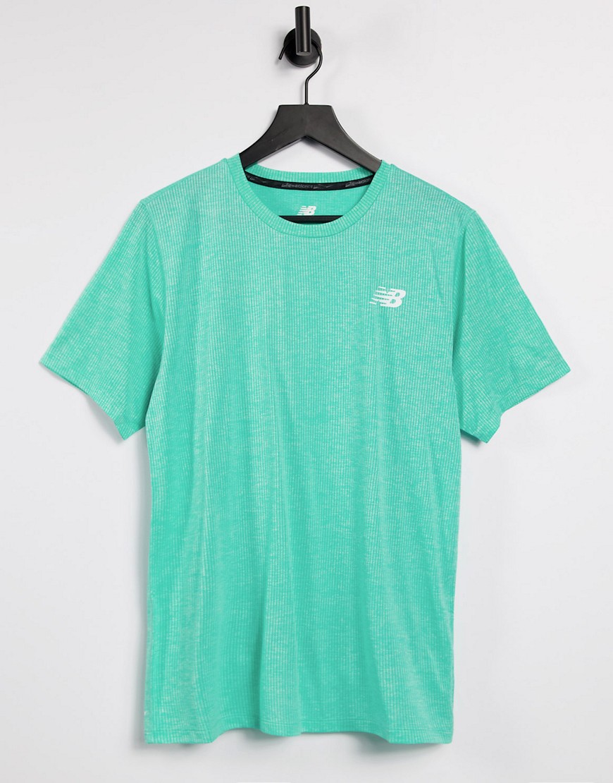 New Balance - Tenacity - Blågrøn T-shirt