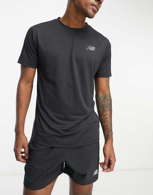 New Balance Tenacity Football Training tee in black ASOS