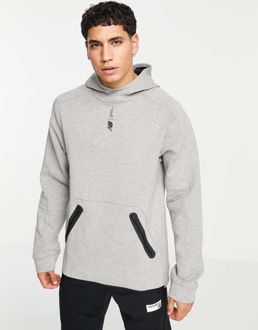 New Balance Tenacity hoodie in grey | ASOS