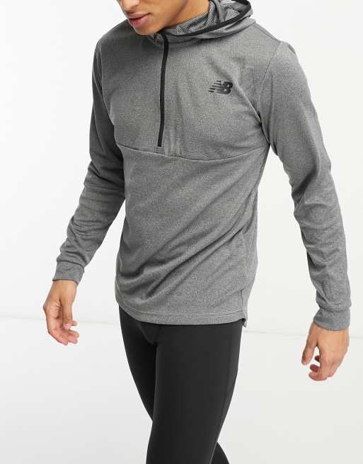 New balance best sale quarter zip grey