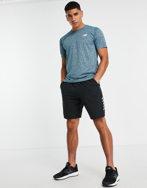 New Balance - Tenacity - T-shirt in blu navy